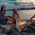 Lifespace Stainless Steel Camping & Hiking Stove in Carry Bag
