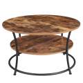 Lifespace Unique Living Room Round Low Height Coffee Table