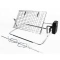 Rotisserie  Large Flat Basket and Spit - Chrome