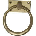 Classical Ring Handle with Square Back Plate 100mm
