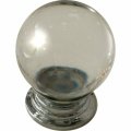 Clear crystal knob ball type