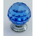 Crystal knob ball type - blue