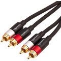 AmazonBasics 2-Male to 2-Male RCA Audio Cable - 1.22 meters
