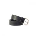 Men'S Leather Belt - Black - 44 / Tan