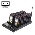 QC100 999 Channel Restaurant Wireless Paging Queuing Calling System with 20 Call Coaster Pagers, EU