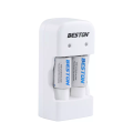BESTON CR2 Rechargeable Lithium Battery | 15270 | 3V | 300mAh | 2 Pack with Battery Charger