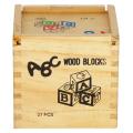 27 PCS Wooden ABC Educational Blocks