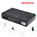 Mini DC UPS Multifunctional Portable Power Backup 8800mah for Wifi Router - Black