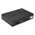 Mini DC UPS Multifunctional Portable Power Backup 10400mah for Wifi Router - Black