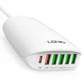 LDNIO Multi-ports Charger 65W Desktop Super Fast Charging Station - White