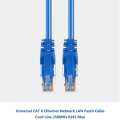 Network LAN Cable Ethernet Patch Lead Fast Internet RJ45 Connectors - Blue
