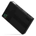 Mini DC UPS Multifunctional Portable Power Backup 10400mah for Wifi Router - Black