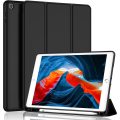 Smart Flip Protective Cover With Pencil Holder for Apple iPad 10.2 inch Case - Black