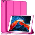 Smart Flip Protective Cover With Pencil Holder for Apple iPad 10.2 inch Case - Rose Pink