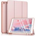 Smart Flip Protective Cover With Pencil Holder for Apple iPad 10.2 inch Case - Rose Gold