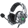 ONIKUMA K8 Wired Stereo Gaming Headphones With Mic LED RGB Lights - Camo Gray