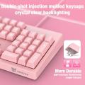 ONIKUMA ONIKUMA G25 Wired Pink Gaming Keyboard + CW905 Mouse Set
