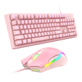 ONIKUMA ONIKUMA G25 Wired Pink Gaming Keyboard + CW905 Mouse Set