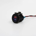 2.1A USB with voltmeter, red voltmeter display