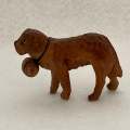Wooden Carved Saint Bernard (Miniature, suitable for printer's tray)