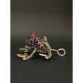 Wire Beaded Frog / Toad for Keyring (Miniature, suitable for printer's tray)