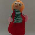 Finger Puppet Little Girl with Orange Hair