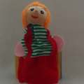 Finger Puppet Little Girl with Orange Hair