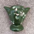 Green Ceramic Vase Handpainted (Miniature, suitable for printer's tray)
