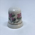 Thimble Porcelain (4 Pink Flowers)