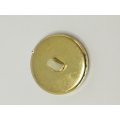 Round Shank Button Central 'Gold' Design (White with 'Gold' Trim)