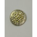 Round Shank Button with Striped Design ('Gold')