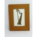 Miniature Framed Harp Picture