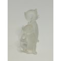 Miniature Glass Cat & Kitten (Miniature, suitable for printer's tray)