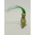Miniature Olive & White Troll Green Hair (Miniature, suitable for printer's tray)