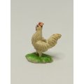 Miniature White & Green Hen (Miniature, suitable for printer's tray)
