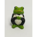 Miniature Ceramic Light Green Frog Suit & Bowtie (Miniature, suitable for printer's tray)