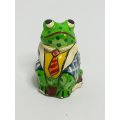 Miniature Ceramic Yellow, Light & Dark Green Frog (Miniature, suitable for printer's tray)