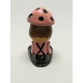 Miniature Doll Dressed in Pink & Black (Miniature, suitable for printer's tray)