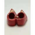 Miniature Wooden Red Clogs Flower Painting (Holland) (Miniature, suitable for printer's tray)