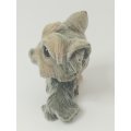 Miniature Grey Terrier Bobblehead Dog (In My Pocket) Collectable