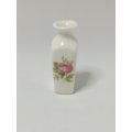 Miniature White Vase with Flower (for Printer's Tray/Dollhouse)