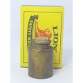 Miniature Cannister with Cork Lid Brass (Miniature, suitable for printer's tray)