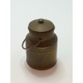 Miniature Brass Milk Pail with Lid (Miniature, suitable for printer's tray)