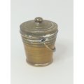 Miniature Bucket with Lid Brass (Miniature, suitable for printer's tray)