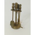 Miniature Fireplace Tool Set Brass (Miniature, suitable for printer's tray)
