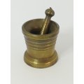 Miniature Mortar and Pestle Brass (Miniature, suitable for printer's tray)