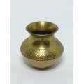 Small Engraved Brass Vase (Miniature, suitable for printer's tray)