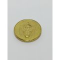 Miniature 'Gold' Painted Coin Woman Engraved (Miniature, suitable for printer's tray)
