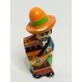 Miniature Wooden Mexican Man Guitar (Miniature, suitable for printer's tray)