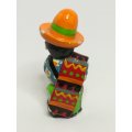 Miniature Wooden Mexican Man Guitar (Miniature, suitable for printer's tray)